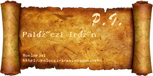 Palóczi Irén névjegykártya